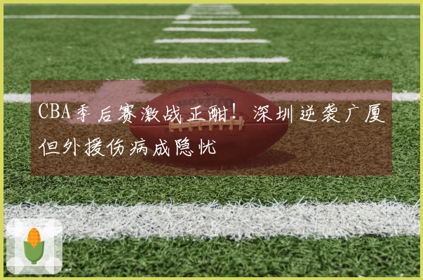 CBA季后赛激战正酣！深圳逆袭广厦但外援伤病成隐忧